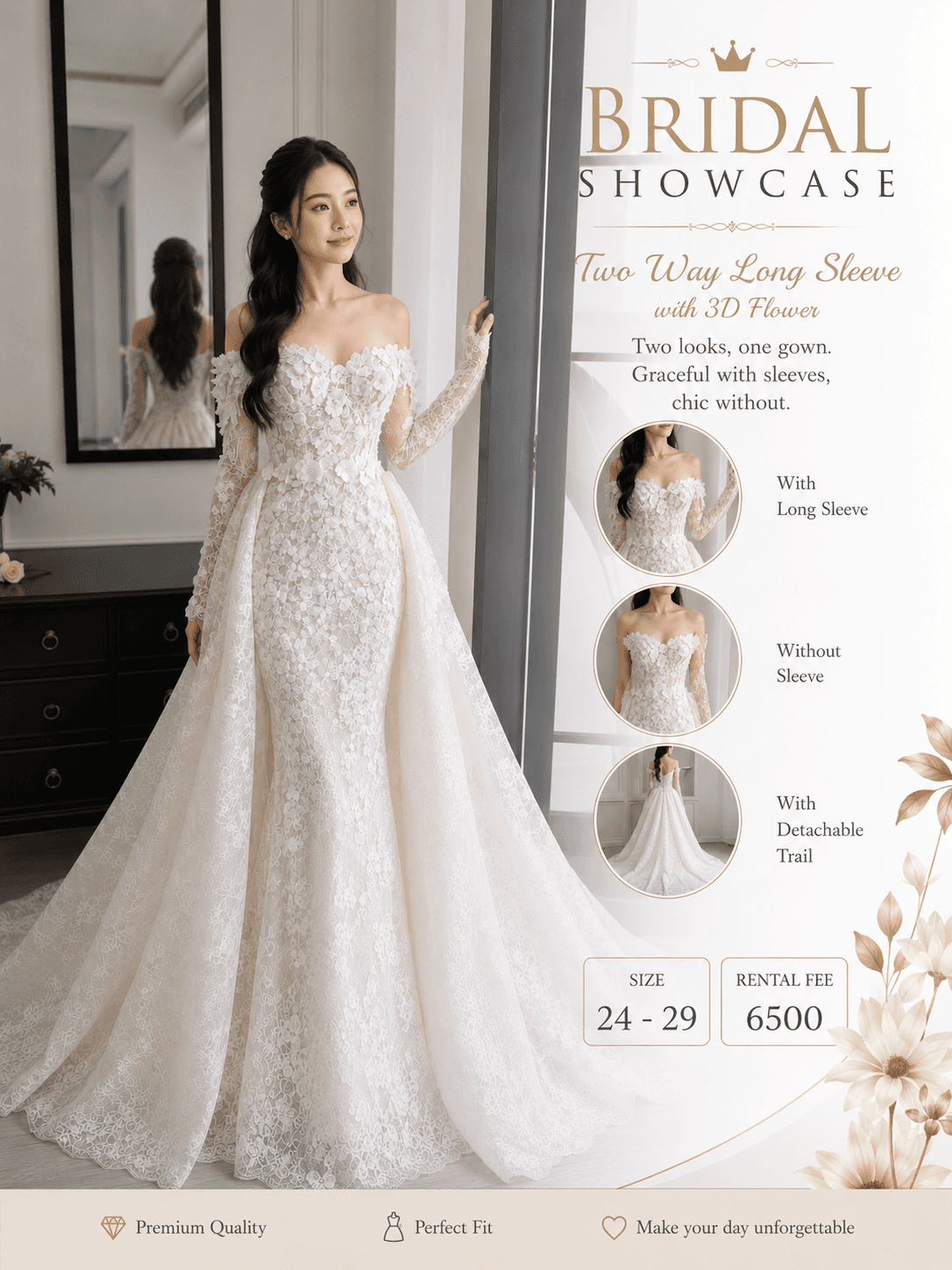 Zeinab Upgraded Small — Bridal Gown, size xs-small